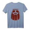 Herren Lustiges Bart Spruch T-Shirt - Respect the Beard Geschenk für Papas, Väter, Friseure & Bartliebhaber