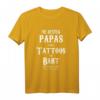Die besten Papas haben Tattoos und Bart T-Shirt – Originelles Vatertags- und Geburtstagsgeschenk für Papa, Vater und Bruder