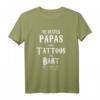 Die besten Papas haben Tattoos und Bart T-Shirt – Originelles Vatertags- und Geburtstagsgeschenk für Papa, Vater und Bruder