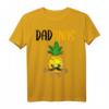 Lustiges Ananas Dad Papa T-Shirt mit Pflanze und Bart - Perfektes Geschenk zum Vatertag und Geburtstag für Männer