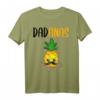 Lustiges Ananas Dad Papa T-Shirt mit Pflanze und Bart - Perfektes Geschenk zum Vatertag und Geburtstag für Männer