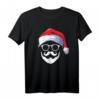 Lustiges Weihnachtsmann T-Shirt mit Hut, Sonnenbrille und Bart – Perfekt für Weihnachtsfeiern, Familie & Freunde