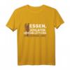 Essen - Schlafen - Hochklettern - Wiederholen T-Shirt – Perfektes Geschenk für Baumpfleger, Kletterer und Naturfreunde