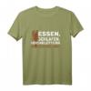 Essen - Schlafen - Hochklettern - Wiederholen T-Shirt – Perfektes Geschenk für Baumpfleger, Kletterer und Naturfreunde