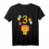 Kinder 3. Geburtstag Löwe T-Shirt - Niedliches Dschungel Motiv für Jungen und Mädchen, perfektes Geschenk für den großen Tag