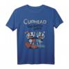 Cuphead & Mugman Don't Deal With The Devil Graphic T-Shirt - Offizielles Gaming Merch für Fans
