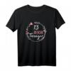 13. Geburtstag Mädchen T-Shirt - Lustiges Blumenkranz Design mit '13 Official Teenager' für den perfekten Geburtstagsgruß