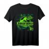 Jurassic World Green Jungle Logo T-Shirt - Offiziell Lizenzierte Dinosaurier Fanbekleidung