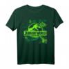 Jurassic World Green Jungle Logo T-Shirt - Offiziell Lizenzierte Dinosaurier Fanbekleidung