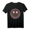 Trendiges Retro Smiley-Gesicht T-Shirt in Rosa mit Leopardenmuster für Jungen und Mädchen – Originelle Mode für Schule, Freizeit & Geschenke