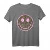 Trendiges Retro Smiley-Gesicht T-Shirt in Rosa mit Leopardenmuster für Jungen und Mädchen – Originelle Mode für Schule, Freizeit & Geschenke