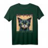 Japanese Anime & Manga Psycho Cat Cyberpunk T-Shirt - Futuristisches Glitch Art für Streetwear, Y2K, Grunge & Alternative Fans