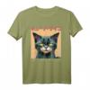 Japanese Anime & Manga Psycho Cat Cyberpunk T-Shirt - Futuristisches Glitch Art für Streetwear, Y2K, Grunge & Alternative Fans