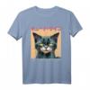 Japanese Anime & Manga Psycho Cat Cyberpunk T-Shirt - Futuristisches Glitch Art für Streetwear, Y2K, Grunge & Alternative Fans