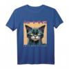 Japanese Anime & Manga Psycho Cat Cyberpunk T-Shirt - Futuristisches Glitch Art für Streetwear, Y2K, Grunge & Alternative Fans