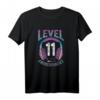 Mädchen Gamerin Level 11 Geburtstagsshirt - Zockerin T-Shirt mit Gaming Headset Motiv für den 11. Geburtstag, ideales Geschenk für junge Zockerinnen