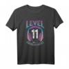 Mädchen Gamerin Level 11 Geburtstagsshirt - Zockerin T-Shirt mit Gaming Headset Motiv für den 11. Geburtstag, ideales Geschenk für junge Zockerinnen