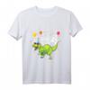 Kinder 4. Geburtstag Dino T-Shirt mit Grafik - Atmungsaktives Baumwoll Jersey, Lustiges Geburtstagsoutfit für Kinder