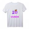 Damen 20. Geburtstag Königin Krone Geschenk - Perfektes Geburtstags T-Shirt für Frauen zum 20. Geburtstag