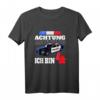 Kinder Polizei T-Shirt zum 4. Geburtstag - Lustiges Geschenk für Jungen mit Polizeiauto und Sirene