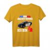 Kinder Polizei T-Shirt zum 4. Geburtstag - Lustiges Geschenk für Jungen mit Polizeiauto und Sirene
