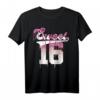 Sweet 16 Geburtstag T-Shirt für Teenager - Jahrgang 2007 Outfit als Überraschung für Mädchen und Jungs zum 16. Geburtstag