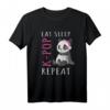 Eat Sleep K-Pop Repeat KPop Pandabären Musik T-Shirt – Niedliches Fan-Shirt für Mädchen und Frauen
