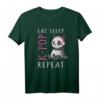 Eat Sleep K-Pop Repeat KPop Pandabären Musik T-Shirt – Niedliches Fan-Shirt für Mädchen und Frauen