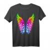 LGBT Regenbogen Engelsflügel T-Shirt - Buntes Pride Outfit für LGBTQ, Queer, Schwule, Lesben, Transgender & Pride Parade