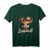Reh Hirsch T-Shirt Damen - Lustiges Trachten T-Shirt für Oktoberfest & Volksfest, Dirndl-Alternative mit Hirschkopf Motiv