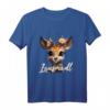 Reh Hirsch T-Shirt Damen - Lustiges Trachten T-Shirt für Oktoberfest & Volksfest, Dirndl-Alternative mit Hirschkopf Motiv