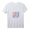 HapOwl Neon Tie-Dye Logo T-Shirt mit V-Ausschnitt – Stylisches Party-Outfit zum runden Jubiläum