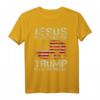 Jesus Is My Savior Trump Is My President Trump 2024 USA Flag T-Shirt – Patriotisches Wahlkampfshirt für Trump-Unterstützer, Fans & Unterstützer