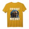 Lustiges Mops Spruch T-Shirt – Bevor du fragst Nein! Witziges Geschenk für Morgenmuffel, Schichtarbeiter & Tierliebhaber