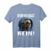 Lustiges Mops Spruch T-Shirt – Bevor du fragst Nein! Witziges Geschenk für Morgenmuffel, Schichtarbeiter & Tierliebhaber