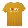 I Love My Hot Wife & Husband T-Shirt - Romantisches Paar-Shirt für Valentinstag, Geburtstag, Muttertag, Weihnachten & Vatertag
