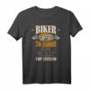70. Geburtstag Biker Motorrad Mann Geschenk lustig T-Shirt - Born to be wild, perfekte Geschenkidee für Biker, Papa & Opa zum 70. Geburtstag