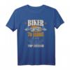 70. Geburtstag Biker Motorrad Mann Geschenk lustig T-Shirt - Born to be wild, perfekte Geschenkidee für Biker, Papa & Opa zum 70. Geburtstag