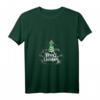 Damen Weihnachts T-Shirt mit V-Ausschnitt - Festliches Merry Christmas Motiv, Kurzarm für Frauen