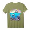Regenbogen-Delfin Unterwasser-Ozean-Delfine T-Shirt – Buntes Meeresmotiv für Kinder und Delfin-Liebhaber