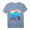 Regenbogen-Delfin Unterwasser-Ozean-Delfine T-Shirt – Buntes Meeresmotiv für Kinder und Delfin-Liebhaber