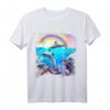 Regenbogen-Delfin Unterwasser-Ozean-Delfine T-Shirt – Buntes Meeresmotiv für Kinder und Delfin-Liebhaber