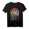 1987 Vintage Geburtstag Retro Limited Edition T-Shirt für Männer & Frauen – Geschenk zum 35. Geburtstag mit Kassette Motiv