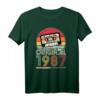 1987 Vintage Geburtstag Retro Limited Edition T-Shirt für Männer & Frauen – Geschenk zum 35. Geburtstag mit Kassette Motiv