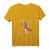 Lustiges Rentier Weihnachts-T-Shirt für Damen - Originelles Geschenk für die ganze Familie mit V-Ausschnitt