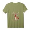 Lustiges Rentier Weihnachts-T-Shirt für Damen - Originelles Geschenk für die ganze Familie mit V-Ausschnitt