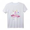 Kinder 5. Geburtstag Geschenk - Mädchen Einhorn T-Shirt, klassisch geschnitten, doppelt genähter Saum