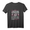 13. Geburtstag Mädchen T-Shirt - Offizielles Teenager Design für Geburtstagsparty und Feier