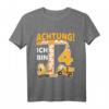 Kinder 4. Geburtstag Bagger T-Shirt – Lustiges Baustellen Geschenk für Jungen zum 4. Geburtstag & Geburtstagsparty