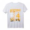 Kinder 4. Geburtstag Bagger T-Shirt – Lustiges Baustellen Geschenk für Jungen zum 4. Geburtstag & Geburtstagsparty